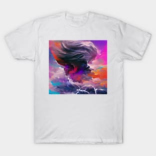 Aesthetic Vaporwave Storm T-Shirt